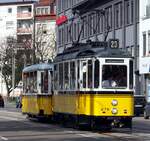 Straßenbahn / Stadtverkehr; Stuttgart; Typ 200 Nr.274 von Maschinenfabrik Esslingen und Typ 1300 Nr.1369 von Fa.
