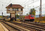   Die 185 352-2 (91 80 6185 352-2 D-DB) der DB Cargo AG verlässt als Lz am 02.10.2020 Kreuztal in Richtung Hagen.
