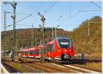 Der  Hamster  442 789 / 442 289 ein vierteiliger Bombardier Talent 2 der DB Regio Hessen als SE 40 Mittelhessen-Express beginnt gerade vom Bahnhof Dillenburg seine Reise nach Frankfurt am Main Hbf, hier am 24.02.2014. 

Der SE 40 Mittelhessen-Express verkehrt auf den Strecke Dillenburg - Gießen - Frankfurt, in Gießen wird er in der Regel mit dem SE 30 Mittelhessen-Express Treysa - Gießen - Frankfurt
 (SE 30) zusammengekuppelt und fahren dann auf dem Rest der Strecke gemeinsam. In der Gegenrichtung werden die Züge entsprechend in Gießen getrennt. 
