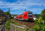 Die 146 003-9 (91 80 6146 003-9 D-DB) der DB Regio NRW hat am 28 Mai 2026 mit dem RE 9 rsx - Rhein-Sieg-Express (Aachen – K�ln – Siegen) den Bahnhof Kirchen/Sieg verlassen und f�hrt weiter