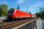 Die 146 003-9 (91 80 6146 003-9 D-DB) der DB Regio NRW hat am 28 Mai 2026 mit dem RE 9 rsx - Rhein-Sieg-Express (Aachen – K�ln – Siegen) den Bahnhof Kirchen/Sieg verlassen und f�hrt weiter