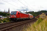 Nun haben die 147er (Traxx P160 AC3) auf der Siegstrecke Einzug gehalten und verdr�ngen doch so langsam die 146.0er (TRAXX P160 AC1) als Zugleistung des RE 9 - Rhein Sieg Express (RSX).
