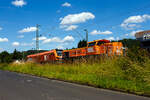 Die kalte BBL 46 / 4185 50-4 (92 80 4185 150-4 D-BBL) eine Vossloh DE 18, geschleppt eingereiht hinter der an die BBL Logistik GmbH (Hannover) vermietete Stadler EURO 9000 der ELP BBL 58 / 2019 321-9
