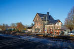 Der Bahnhof Wilsenroth (Dornburg) Westerwald an der Oberwesterwaldbahn (KBS 461) am 03 Dezember 2016.