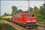 DB Schenker 155 095 mit Phosphor am 16.06.2014 durch Panketal-R�ntgental