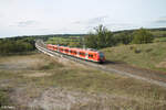 423 als S6 nach Nürnberg bei Emskirchen. 29.09.24