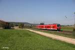440 812-6 als RB 58113 W�rzburg HBF - Treuchtlingen bei Wettelsheim.
