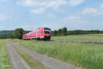 612 126  Landkreis Amberg-Sulzbach + 612 als IRE 3088 Dresden - N�rnberg bei Oberteich.