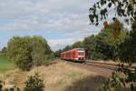 612 988 als Franken-Sachsen-Express bei Sch�nfeld.