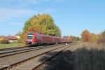 612 490 + 612 605 als Franken-Sachsen-Expess Dresden - N�rnberg bei Sch�nfeld.