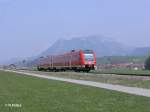 612 077 rollt kurz hinter Altst�dten als RE Oberstdorf.