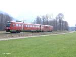 612 576 rollt kurz vor Altst�dten als Re Ulm.