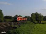 612 550 als RE3696 nach Hof bei Sch�nfeld.