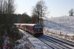 628 415-2 als RE 59796 Sch�lerverst�rkungszug bei Reuth bei Erbendorf.