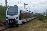Abellio Rail NRW/559435/abellio-et25-2202-trieft-am-16 Abellio ET25 2202 trieft am 16 September 2016 während ein Probefahrt in Rheinhausen ein. 
