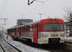 AKN82443 von Hamburg-Eidelstedt nach Neumnster kurz nach der Ankunft in Neumnster.28.01.2012