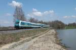 223 067 mit dem ALX84113 Hof - M�nchen s�dlich von Wiesau.