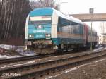 223 063 f�hrt mit ein Alex nach M�nchen in Marktredwitz ein.