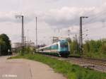 183 003 verl�sst Regensburg mit Alex nach M�nchen.
