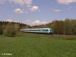 223 069 zieht bei Oberteich den ALX37983 nach M�nchen.