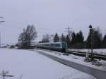 223 064 f�hrt in Buchloe mit dem ALX38707+39957 M�nchen ein.