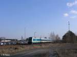 223 069 verl�sst Wiesau/Oberpfalz mit den ALX37980 nach Hof .03.04.09  
