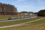 430 013 auf dem Weg nach Rosenheim am 26. Februar 2026 bei Axdorf.