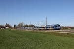 430 013 und 430 022 waren am 8. April 2026 bei �bersee am Chiemsee in Richtung Salzburg unterwegs.