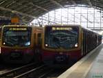 S7 und S5 in Berlin am Ostbahnhof.