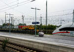 Der Plasser & Theurer Motorturmwagen MTW 100 – 99 80 9 436 010-9 D-DBBBG (MTW 003) fährt am 21 April 2026 durch den Hauptbahnhof Dortmund.
