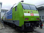 Die  CLAAS-Lok  DB 152 005-5 in der Heimat am 29.03.2009 beim Tag der offenen Tür des Landmaschinenherstellers Claas in Bad Saulgau.