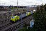 In Doppeltraktion fahren die beiden an die DB Cargo AG vermieteten E186 115 (91 84 1186 115-9 NL-ATLU) und die E186 116 (91 84 1186 116-7 NL-ATLU) der Alpha Trains Belgium NV/SA, mit einem Sch�ttgutwagenzug auf der Bahnstrecke L�ttich–Maastricht, am 01 September 2026 durch den Bahnhof Bressoux (L�ttich/ Li�ge) in Richtung Kinkempois.

Die Bombardier TRAXX F140 MS wurden 2007 von Bombardier in Kassel unter der Fabriknummern 34309 und 34311 gebaut und an die ATC - Angel Trains Cargo ausgeliefert. Die Multisystemlokomotiven haben die Zulassungen bzw. besitzt die L�nderpakete f�r Deutschland, �sterreich, Belgien und die Niederland (D/A/B/NL). Von 2008 bis 2023 waren beide Loks f�r die NS Hispeed (HSA) bzw. f�r die NS - Nederlandse Spoorwegen N.V unterwegs. 
