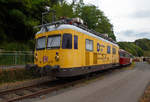 Der Diagnose VT Oberleitungsmesswagen 701 017-6 (99 80 9263 002-4 D-DB) der DB Netz Instandhaltung, ex DB Karlsruhe 6213 ist am 03.08.2020 in Linz am Rhein abgestellt.