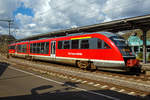   Der VT 642 542 / 642 042 (95 80 0642 542-4 D-DB ABpd / 95 80 0642 042-5 D-DB Bpd), ein Siemens Desiro Classic der Kurhessenbahn, steht als RB 94 „Obere Lahntalbahn“ (Umlauf 23196/23169,