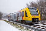 hlb-hessische-landesbahn-2/641707/ein-hauch-von-winter-im-hellertalder 
Ein Hauch von Winter im Hellertal......
Der VT 501 (95 80 1648 101-1 D-HEB / 95 80 1648 601-0 D-HEB) ein Alstom Coradia LINT 41 neue Generation der HLB (Hessische Landesbahn GmbH) erreicht am 16.12.2018, als RB 96 'Hellertalbahn'  Dillenburg - Haiger - Neunkirchen - Herdorf - Betzdorf, den Bahnhof Herdorf.