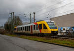 Der VT 256 ein Alstom Coradia LINT 41 der HLB (Hessische Landesbahn) am 26.12.2022, als RB 34 (Siegen – Finnentrop – Iserlohn-Letmathe), hier bei Siegen-Weidenau.