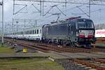 MRCE Söldner X4E-622 treft am 25 Februar 2020 mit der Berlin-Warszawa Express in Rzepin ein. Wegen Mangel an Tauri hat PKPIC einige Vectronen angemietet.