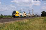 ET 445.108 (445 108-4) ODEG - Ostdeutsche Eisenbahn GmbH als RE2 (RE 37369) von Cottbus nach Wittenberge in Vietznitz.