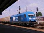 253 015-8 steht mit Hacki am 26.06.2012 auf Gleis 2 in Cottbus auf dem weg nach Kodersdorf.