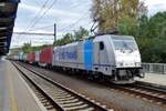 Am 17 September 2017 durchfahrt 186 433 Praha-Liben uber die Personenzuggleise statt Gleis 4,5 oder die Güterzuggleise.