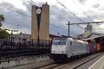 Railpool 186 297 durchfahrt am Freitagabend 24 Augustus 2018 Tilburg.