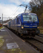 Die an die RTB CARGO GmbH vermietete Siemens Vectron MS der ELL - European Locomotive Leasing (Wien) 193 791 (91 80 6193 791-1 D-ELOC) fährt am 20.01.2022 mit der kalten LTE 193 697-0 (91 80 6193
