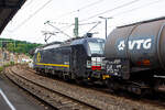 Die an die RTB Cargo vermietete Siemens Vectron MS 193 623-6 (91 80 6193 623-6 D-DISPO) der Beacon Rail Capital Europe GmbH (M�nchen, ex MRCE Dispolok) f�hrt am 06 Juni 2026 mit einem Kesselwagenzug,