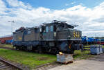 Die m�chtige Tagebaulokomotive El 1 – 544 der RWE Power AG (ex Rheinbraun) steht am 18 September 2026 in der Hauptwerkstatt Grefrath der RWE Power AG (Kompetenzzentrum f�r Schienenfahrzeuge in