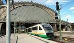 Trilex VT 23 in Dresden Neustadt am 16.04.2016.