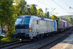 Die an die TX Logistik AG, Troisdorf  (zur Mercitalia Group gehörend) vermietete SIEMENS Vectron MS 6193 129-4 (91 80 6193 129-4 D-Rpool) der Railpool GmbH (München) fährt am 17