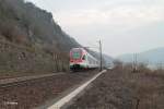 Nachschuss von 410 als SE25071 Koblenz - Wiesbaden bei Assmannshausen.