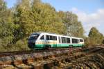 VT18 als VBG81117 Hof - Schwandorf bei Sch�nfeld.