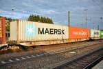 Containerwagen 37 80 4576 252-3 TEN D-AAE C  Sggnss in Amstetten am 11.09.2022.
