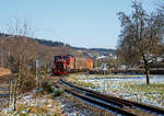   Leider auch schon historisch der Güterverkehr am Westerwald....Hier mit einem Hauch von Winter....